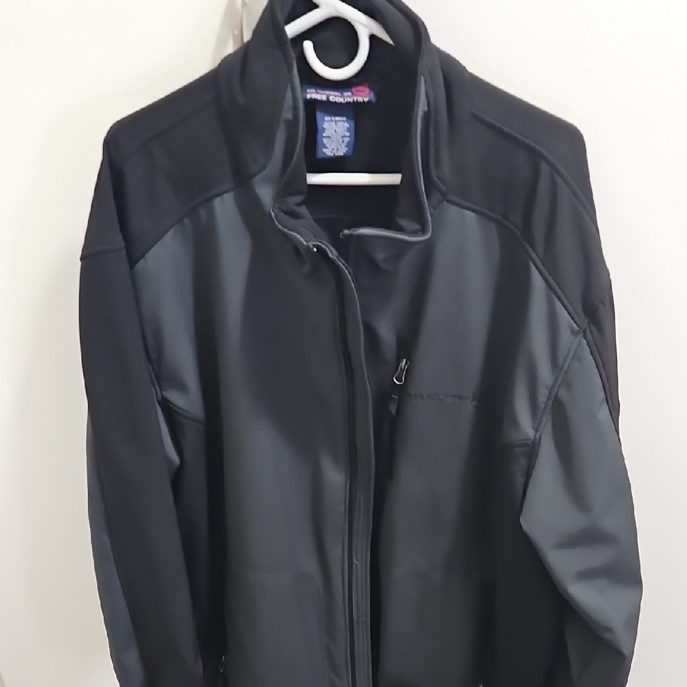 Free Country Men's Black Softshell Jacket Size XXL